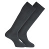 Calcetines altos punto liso modal hombre GRIS OSCURO