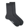 Calcetines punto liso modal hombre GRIS OSCURO