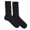 Calcetines punto liso modal hombre NEGRO