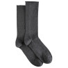 Calcetines descanso hombre modal con puño roulé GRIS OSCURO