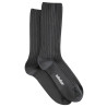 Men modal rib loose fitting socks DARK GREY
