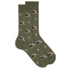 Calcetines hombre algodón reciclado aventure VERDE LODEN