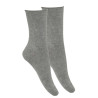 Rolled-cuff short socks for woman LIGHT GREY
