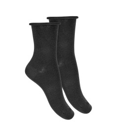 Rolled-cuff short socks for...