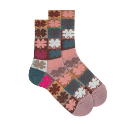 Clover fancy woman socks IRIS