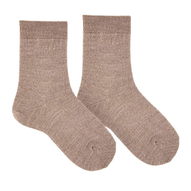 Extrafine merino wool woman socks SAND