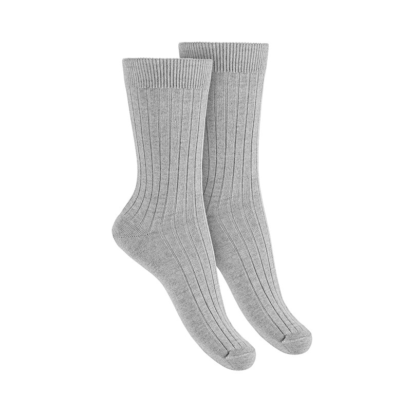 Mitjons dona canalé llana merino extrafina PLOM