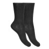 Chaussettes femme en laine mérinos mélangé NOIR