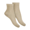 Mitjons dona curts fil brillant BEIGE