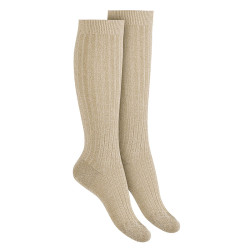 Calcetines altos mujer hilo...