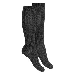 Calcetines altos mujer hilo...
