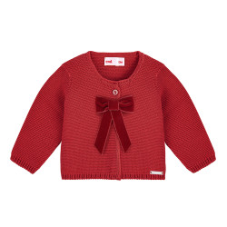 Garter stitch cardigan with...