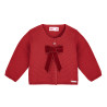 Jaqueta malla girada amb llaç de vellutcoquette RED VELVET