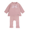 Set fiori liberty (maglioncino + pantaloni) ROSA PALLIDO