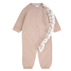 Textured rompersuit with...