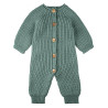 Pearl stitch rompersuit LICHEN GREEN