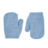 Manoplas con dedo mezcla lana merino AZUL AIRE