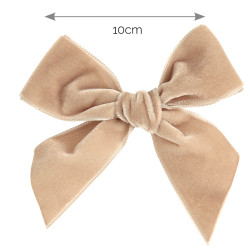 Hair clip with velvet bow...