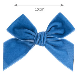 Hair clip with velvet bow...