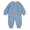 Merino blend bulky playsuit AIR BLUE
