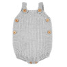 Ranita punto links mezcla lana merino con botones AZUL AIRE