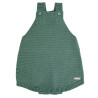 Garter stitch baby rompers LICHEN GREEN