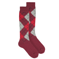 Chaussettes hautes intarsia...