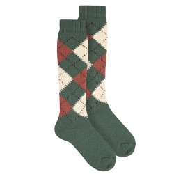 Chaussettes hautes intarsia...