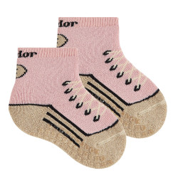 Sneaker non-slip socks PALE...