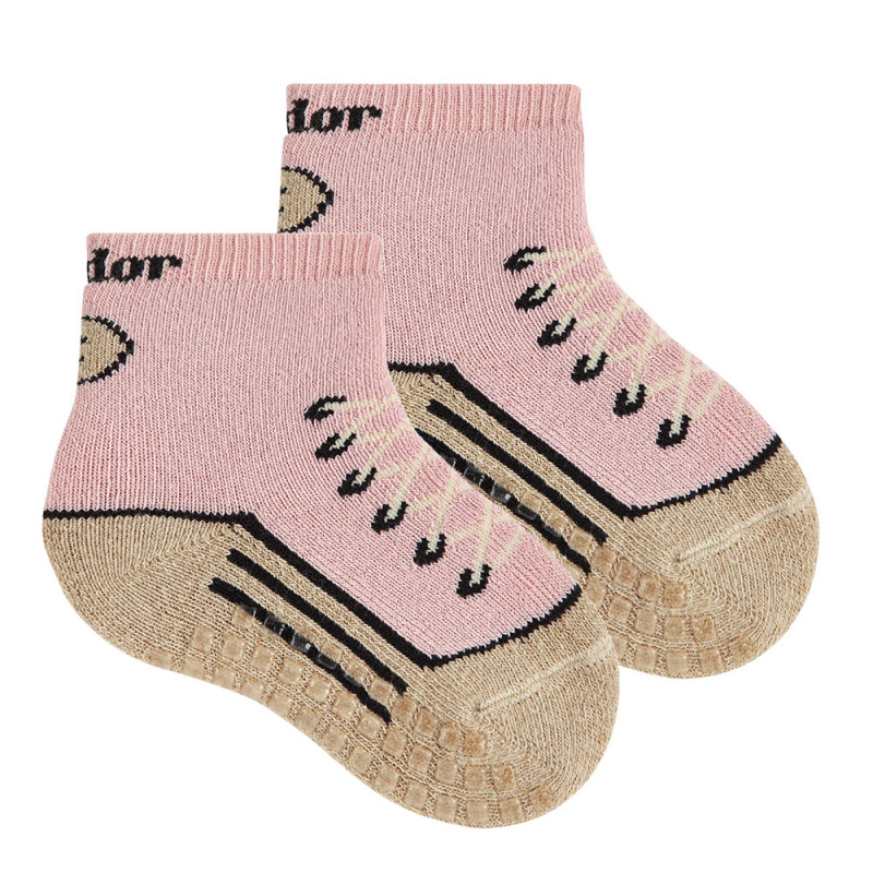Calcetines antideslizantes deportivas ROSA PALO