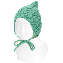 Toucas tricô grosso bebê...