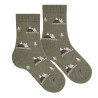 Aventure recycled cotton socks LODEN GREEN