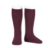 Chaussettes hautes côtelées SYRAH