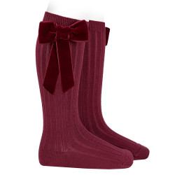 Knee socks with coquette...