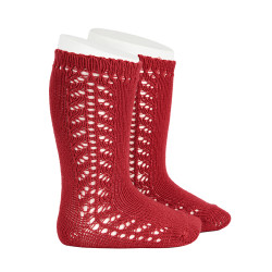 Warm cotton knee socks with...