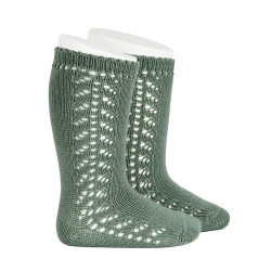 Warm cotton knee socks with...