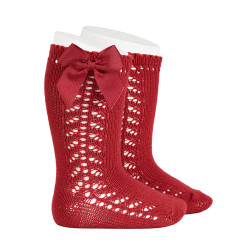 Side openwork warm cotton...