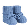 Chaussons bébé côtelés BLEU FRANCE