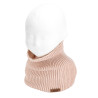 Coll mescla llana merino, punt links NUDE