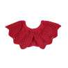 Link stitch openwork collar RED VELVET