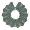 Link stitch openwork collar LICHEN GREEN
