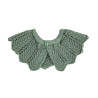 Link stitch openwork collar LICHEN GREEN