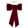 Coquette hair clip with velvet bow GARNET