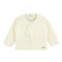 Garter stitch cardigan with...
