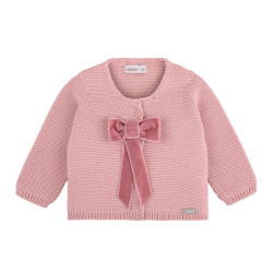 Garter stitch cardigan with...