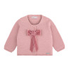 Jaqueta malla girada amb llaç de vellutcoquette ROSA MAQUILLATGE
