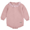 Body with liberty flower frill trim on the collar PALE PINK
