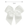 Hair clip with grosgrain bow CREAM