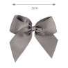 Fermaglio capelli con fiocco grosgrain GRIGIO CHIARO
