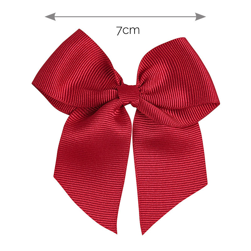 Fermaglio capelli con fiocco grosgrain RED VELVET